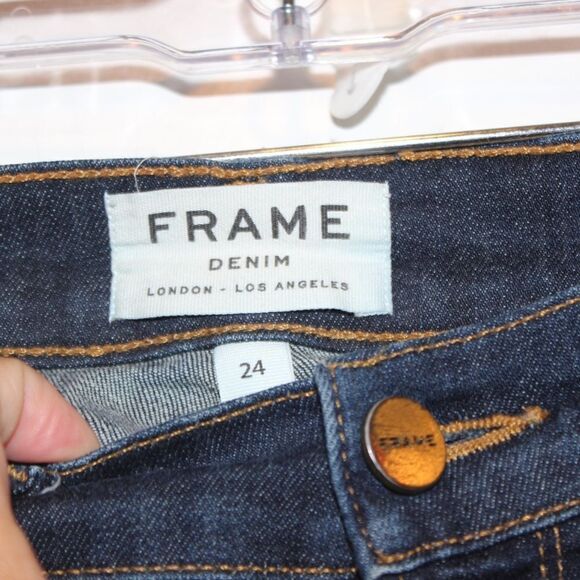 FRAME Le Skinny de Jeanne  pembrige grove Jeans Women's Size 24 - Picture 5 of 12